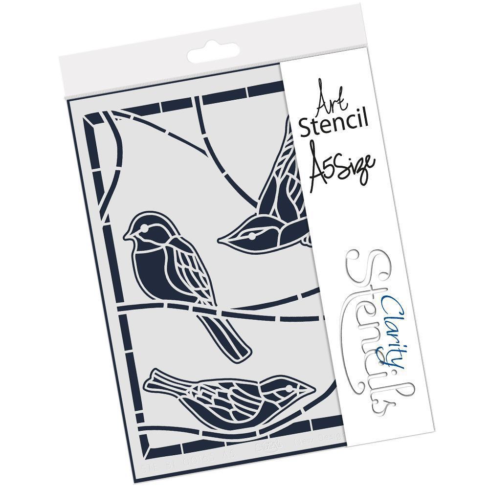 NDSC 01 Bird Frame A5 Stencil