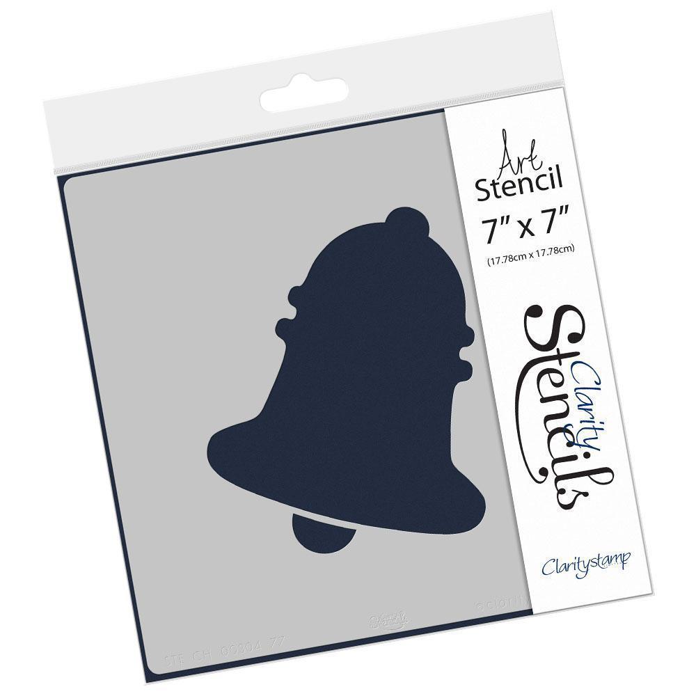 Christmas Bell Shape 7" x 7" Stencil