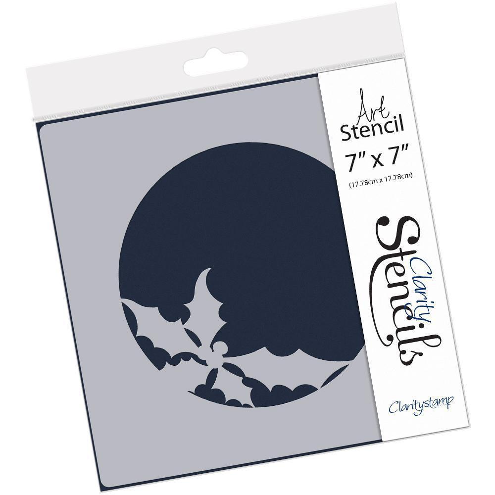Holly Aperture 7" x 7" Stencil