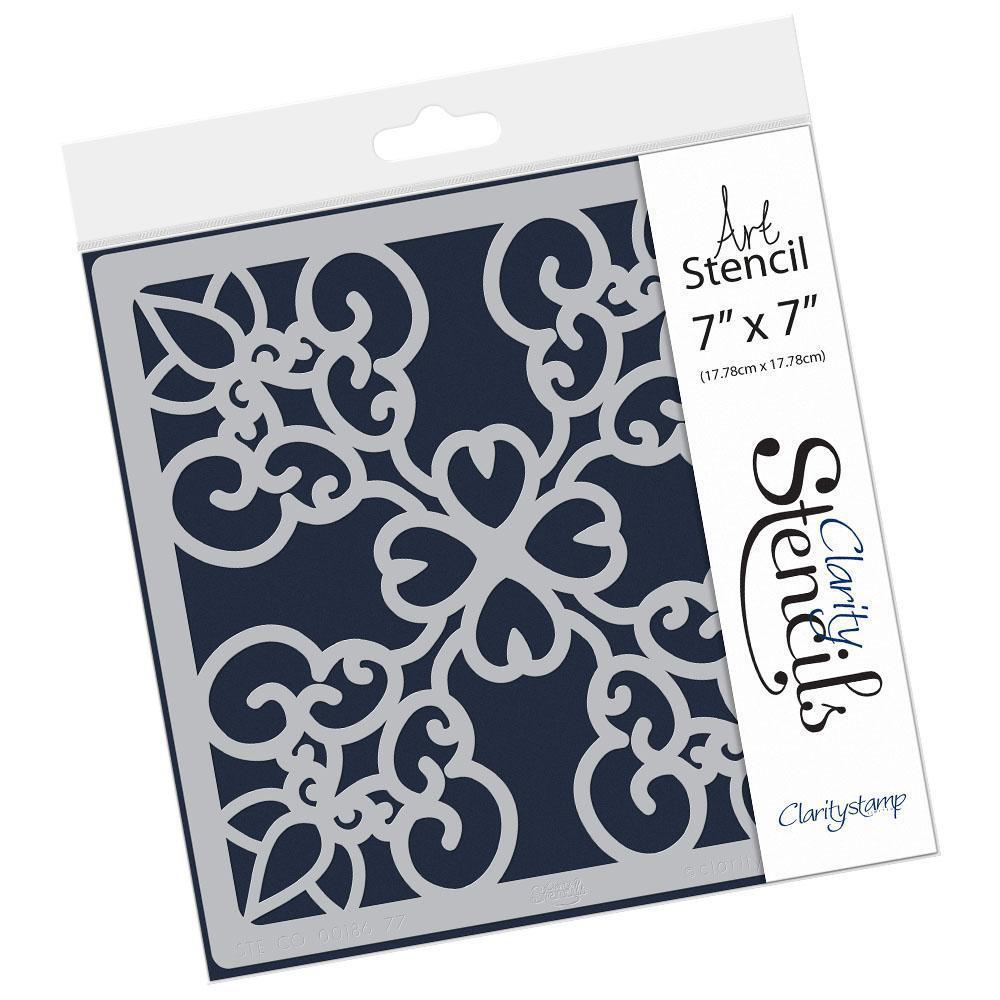 Wrought Iron Stencil 7" x 7"