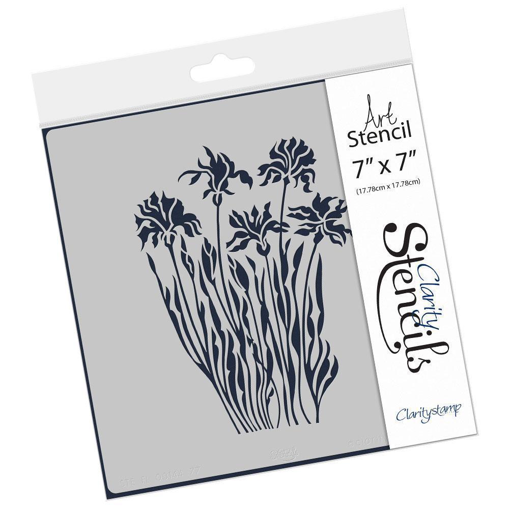 Wild Flowers Stencil 7" x 7"