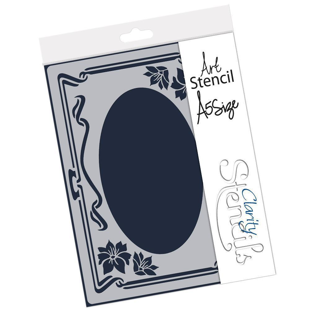 Flower Frame 2 A5 Stencil