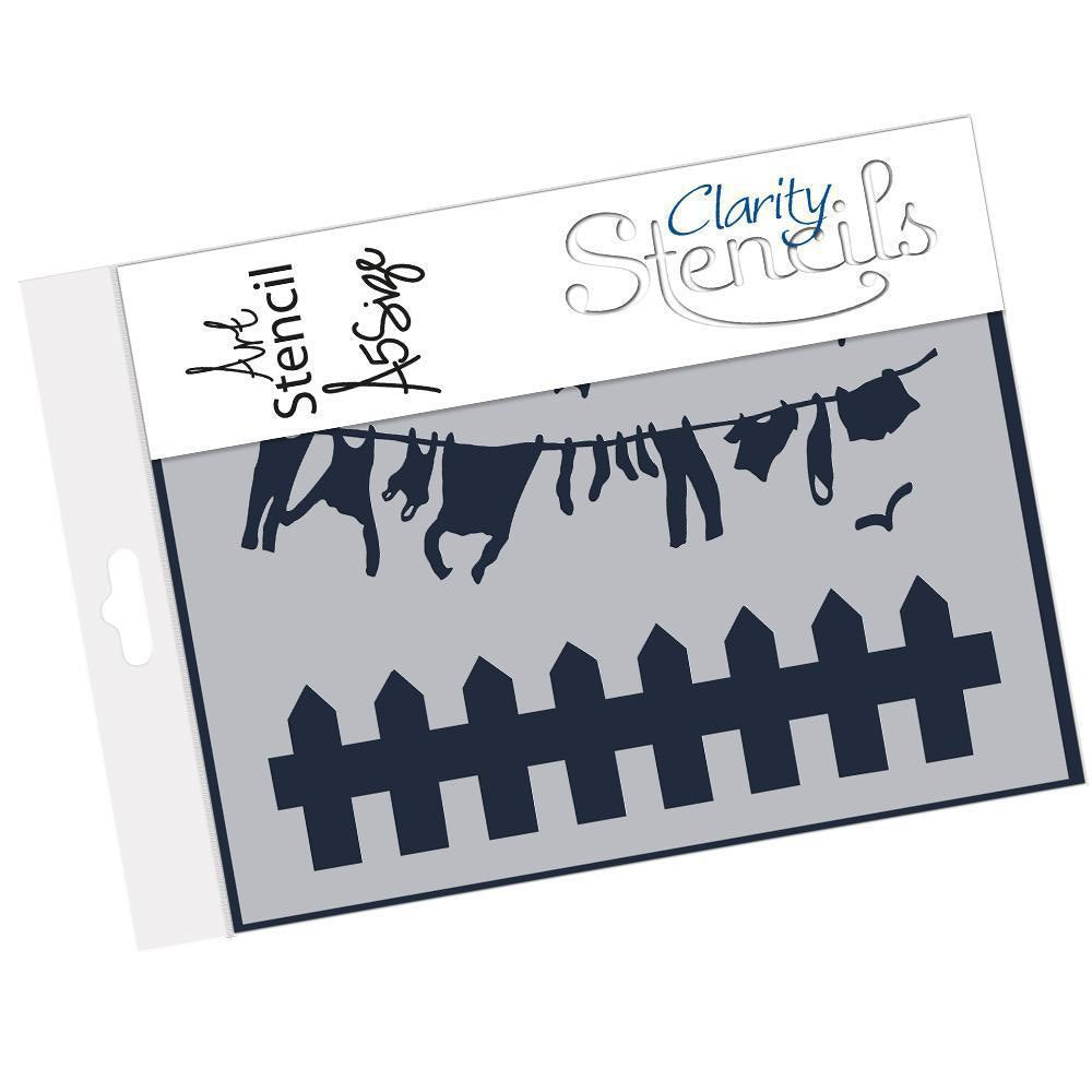 Washing Line A5 Stencil