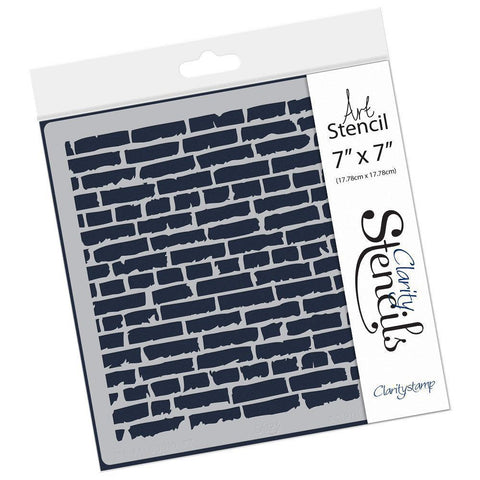 Brick Wall 7" x 7" Stencil