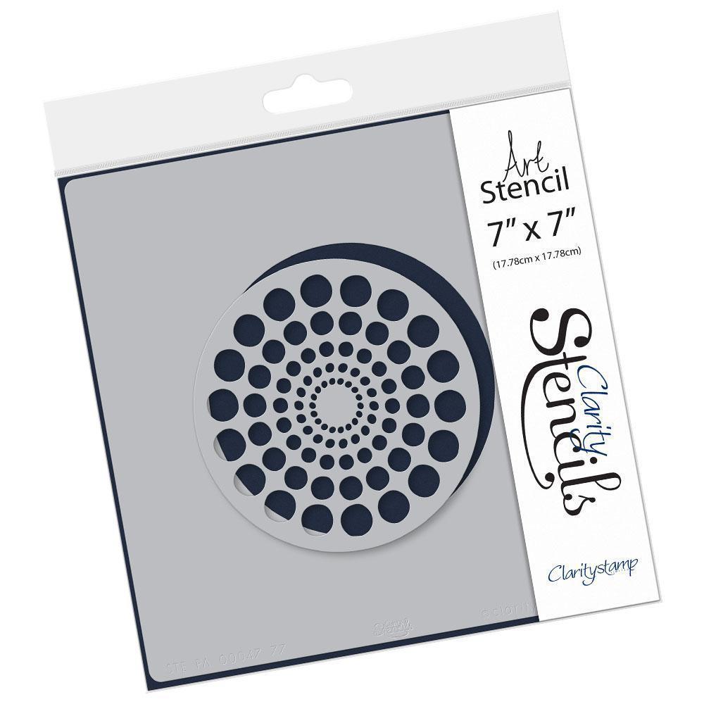 Circle Dots 7" x 7" Stencil