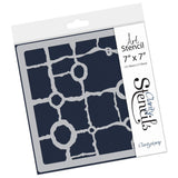 Rocky Block 7" x 7" Stencil