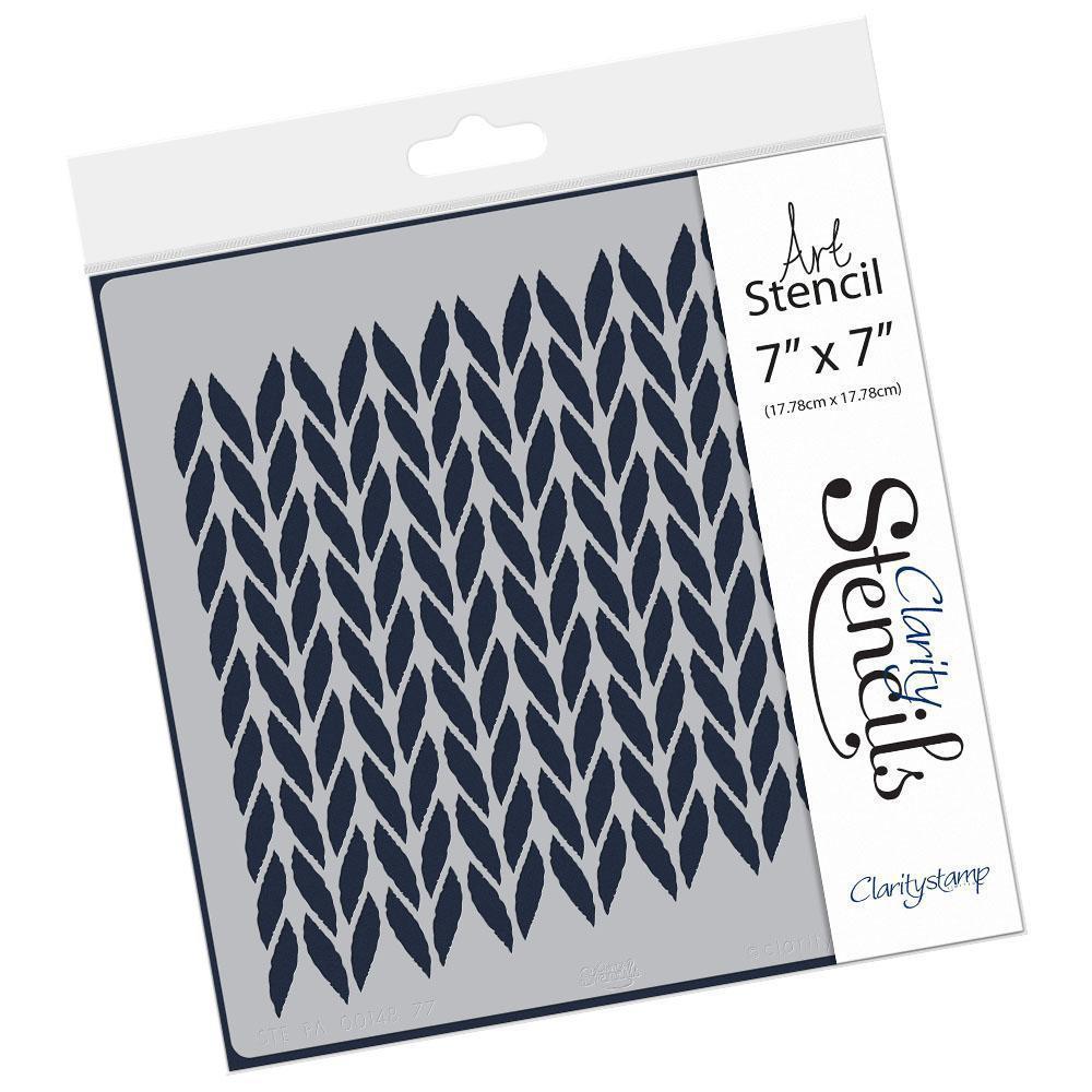 Cable Knit 7" x 7" Stencil