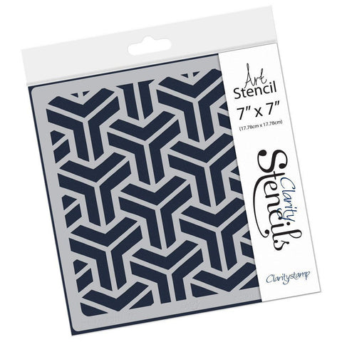 Geo Pattern 7" x 7" Stencil