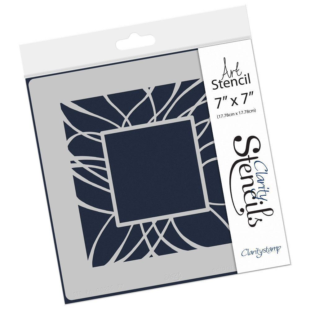Flare Box Frame 7" x 7" Stencil
