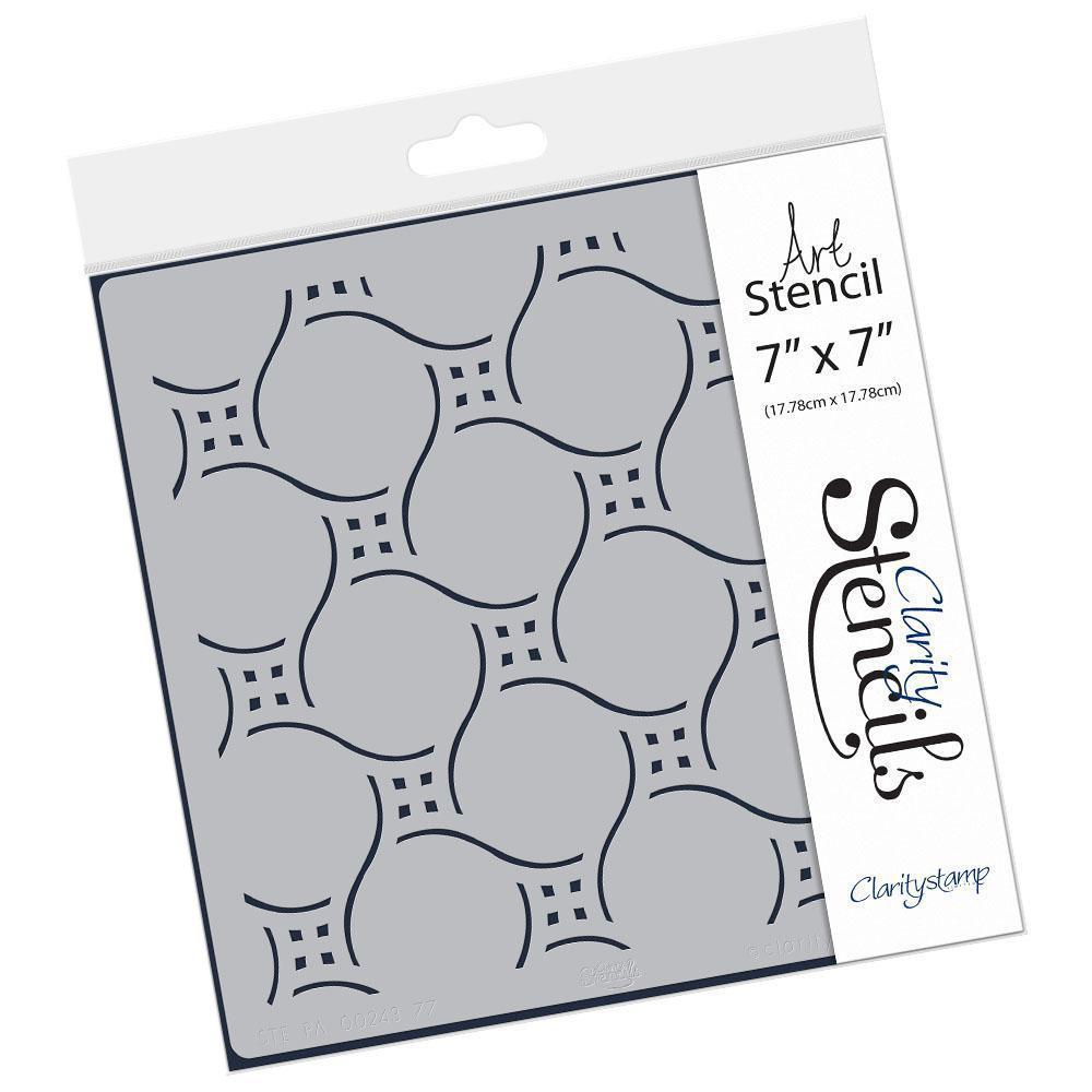 Weave 1 7" x 7" Stencil