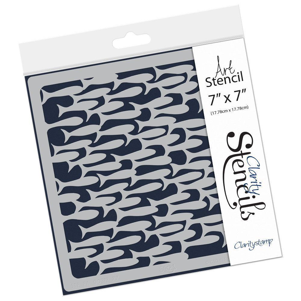 Pond Fish 7" x 7" Stencil