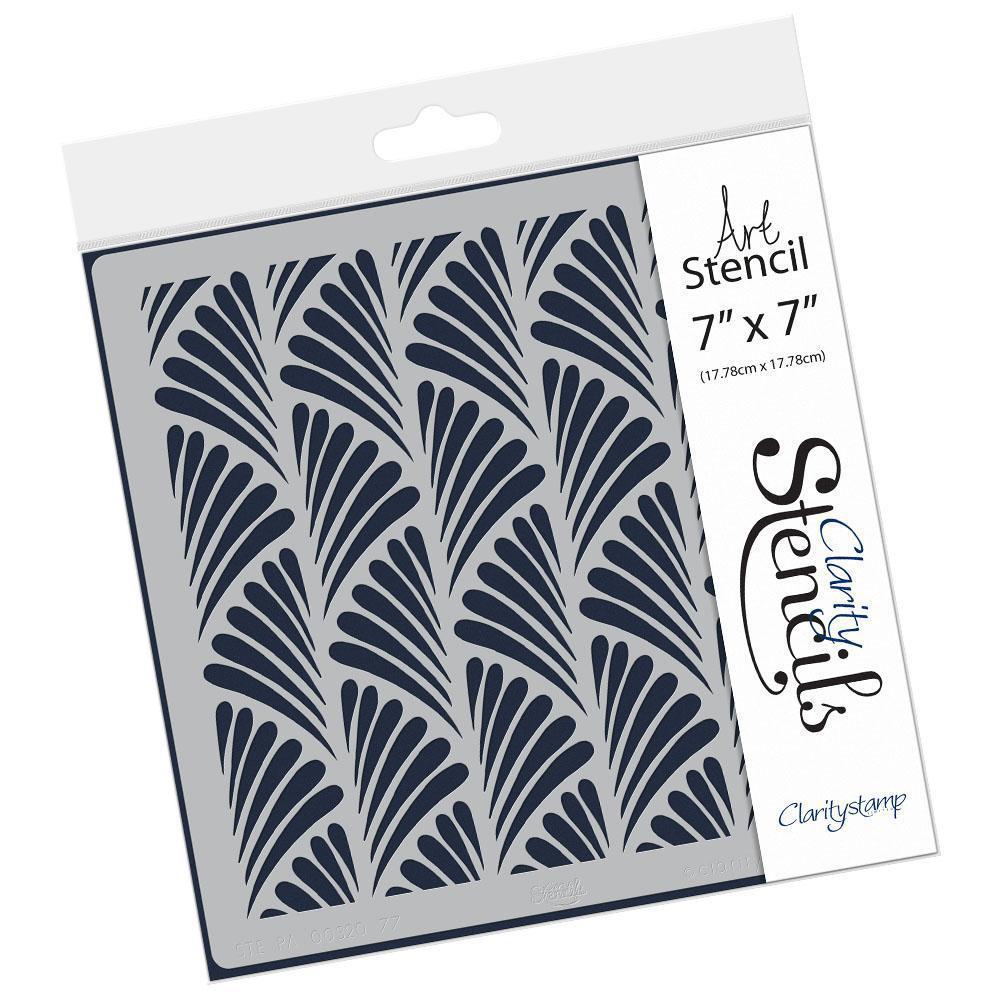 Deco 7" x 7" Stencil