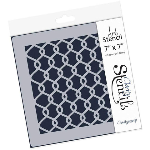 Chain Link 7" x 7" Stencil