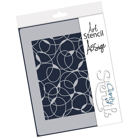 Doodleology Heart Swirls A5 Stencil
