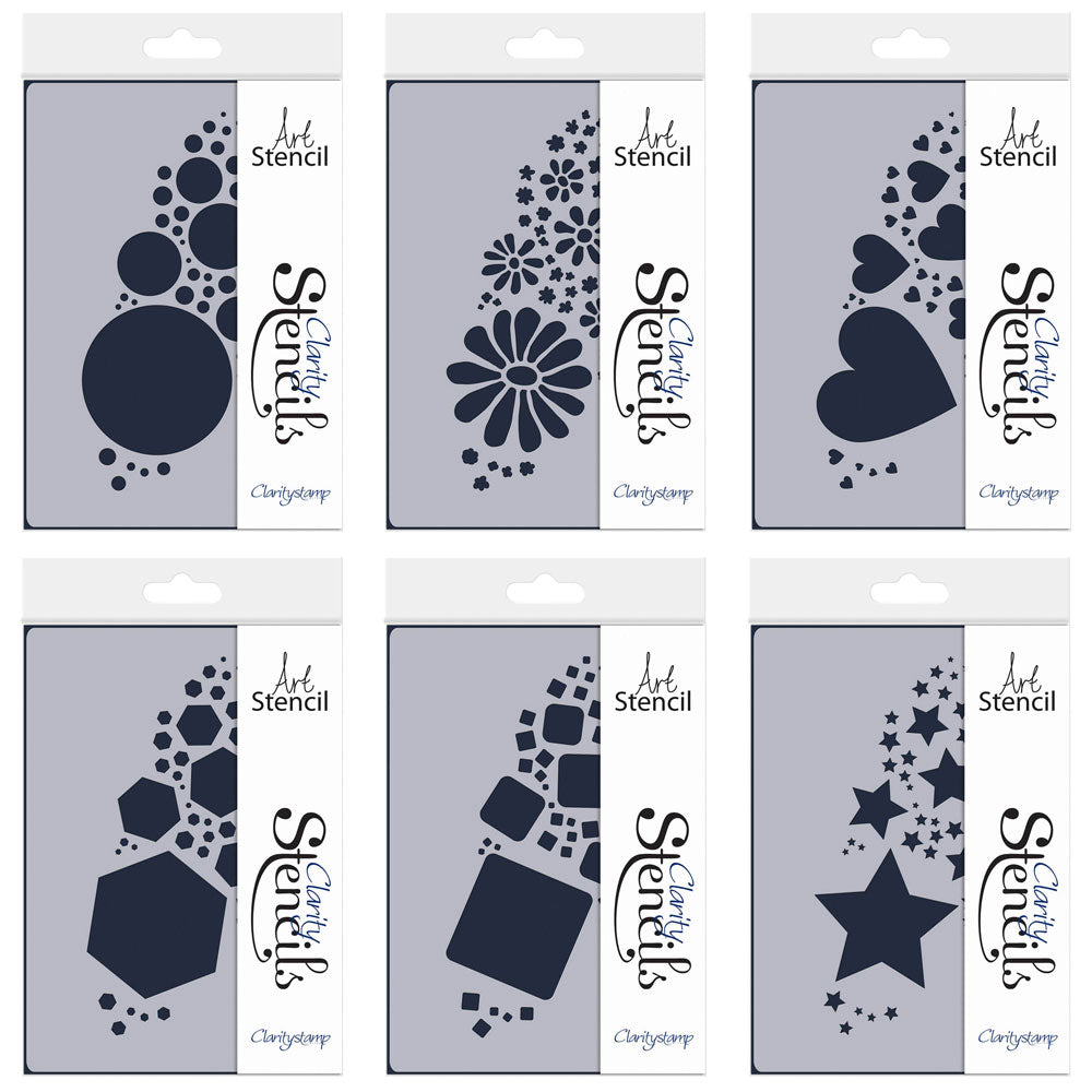 Bursts A5 Stencil Collection