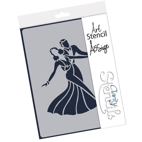 Ballroom Dancers A5 Stencil