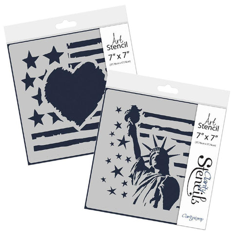 American Love & Liberty 7" x 7" Stencil Collection