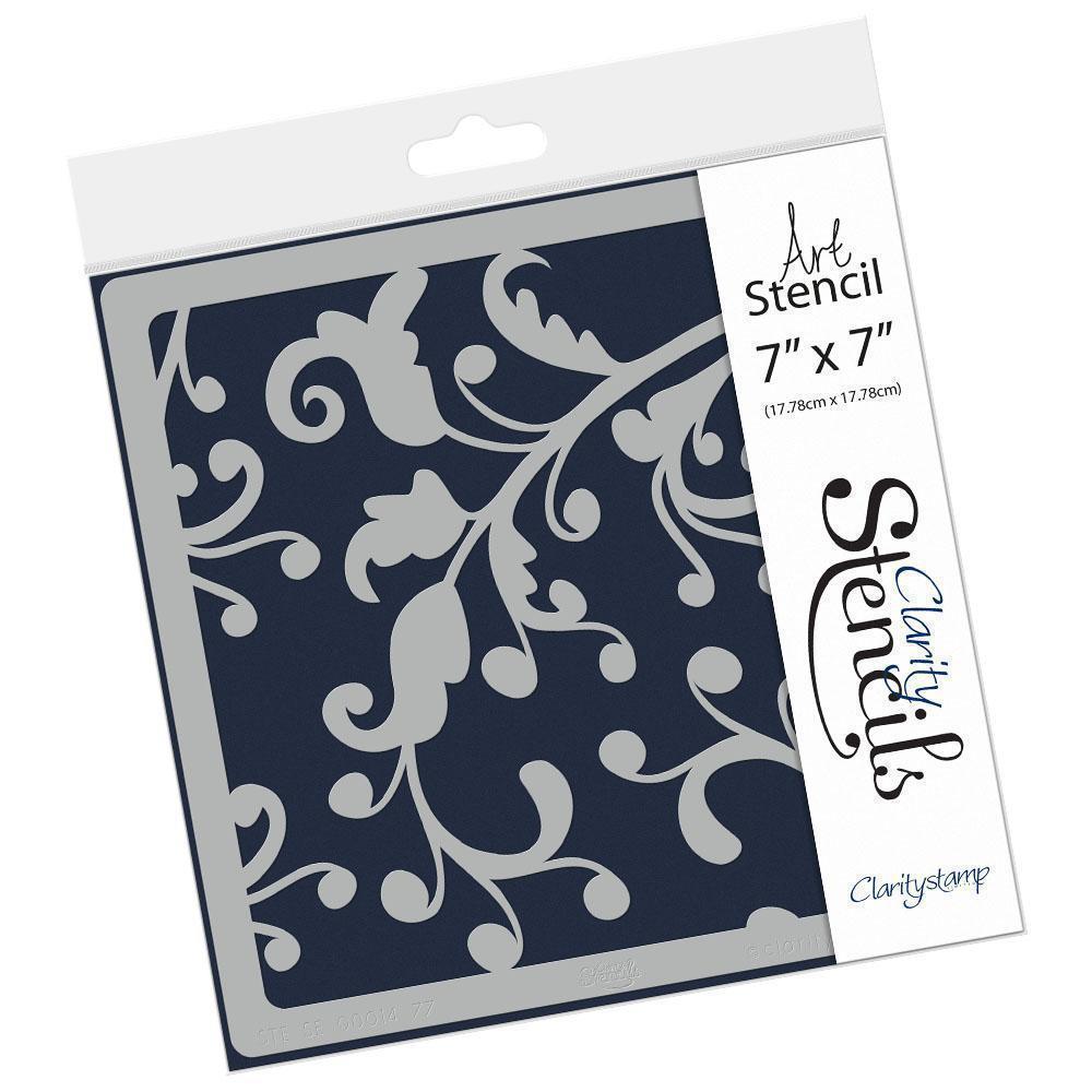 Ocean Swirl 7" x 7" Stencil