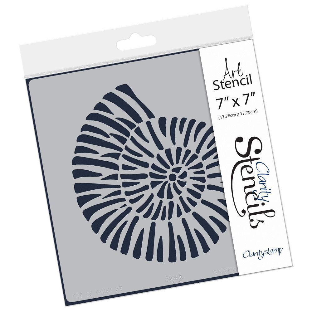 Shell 7" x 7" Stencil