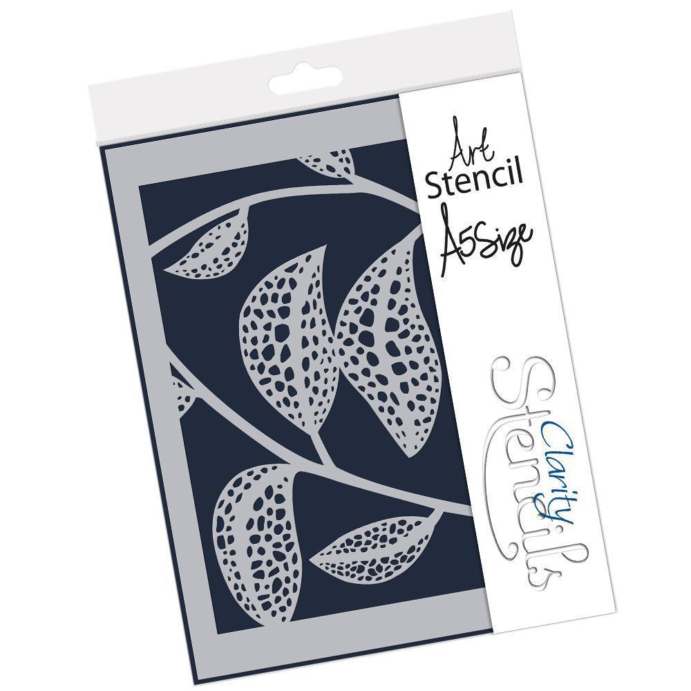 Dotty Leaves A5 Stencil