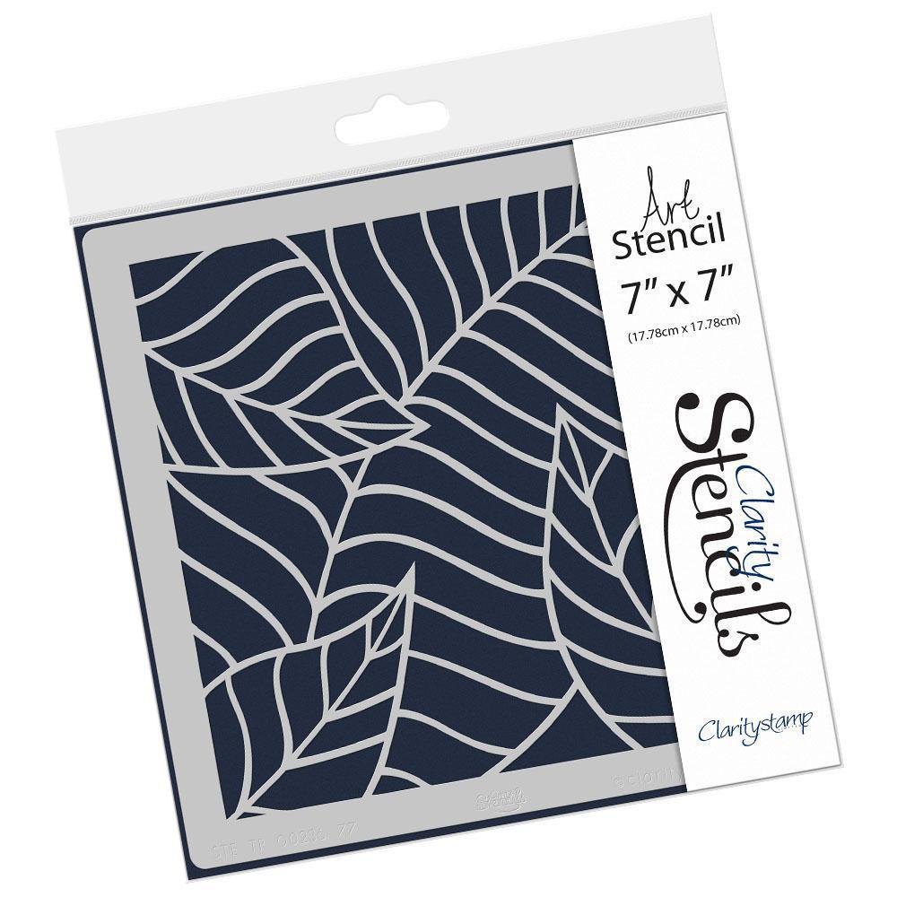 Large Leaves 7" x 7" Stencil