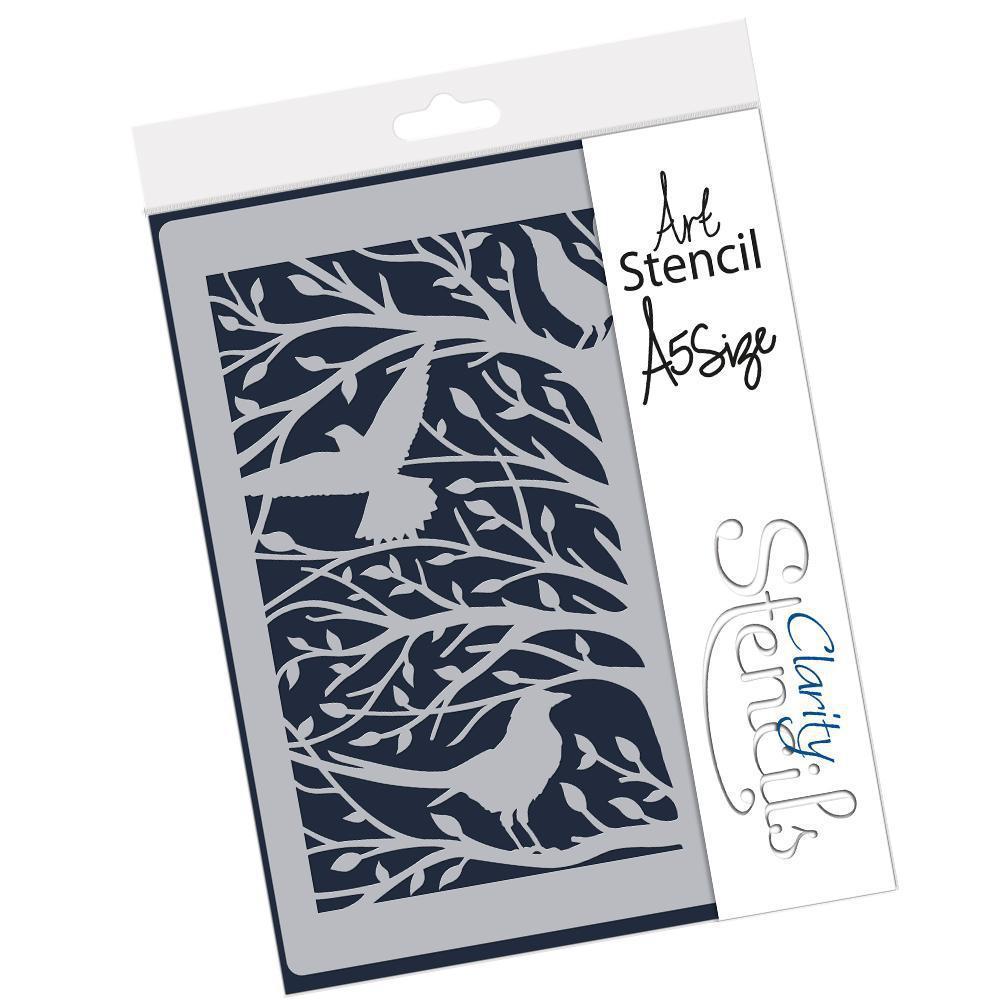Woodland Birds A5 Stencil