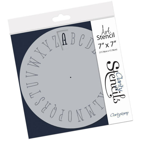 Wheelie Simple Alphabet Stencil 7"