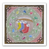 Christmas Rounds Collection A5 Square Groovi Plate Set