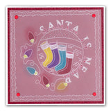 Christmas Stockings Round A5 Square Groovi Plate