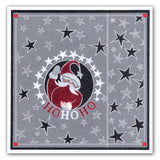 Santa & Stars Round A5 Square Groovi Plate