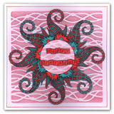 Seaweed 7" x 7" Stencil
