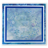 Small Snowflakes Duet A5 Square Groovi Plate & Grid Set