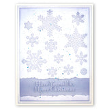 Small Snowflakes A5 Square Groovi Piercing Grid