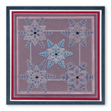 Large Snowflakes A5 Square Groovi Piercing Grid