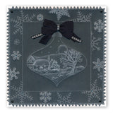 Small Snowflakes Duet A5 Square Groovi Plate & Grid Set