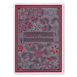 Large Snowflakes A5 Square Groovi Piercing Grid