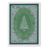 Large Snowflakes Duet A5 Square Groovi Plate & Grid Set