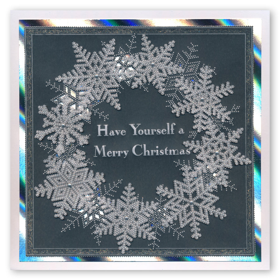 Large Snowflakes Duet A5 Square Groovi Plate & Grid Set