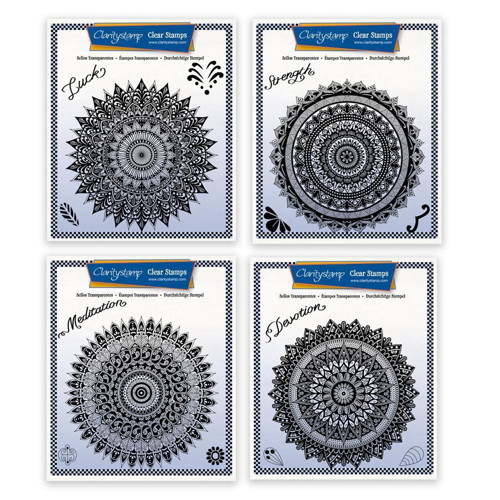 CLEARANCE Tina's Spiritual Mandalas A5 Square Stamp Collection