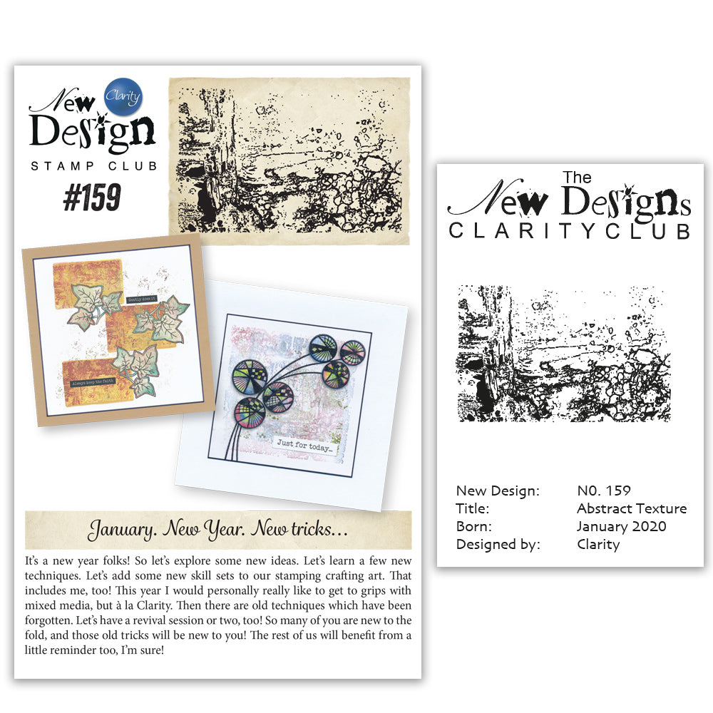 New Design Stamp Club Back Issue - 159 - Abstract Texture