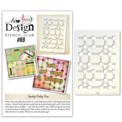 New Design Stencil Club Back Issue - 69 - Circles/Dots