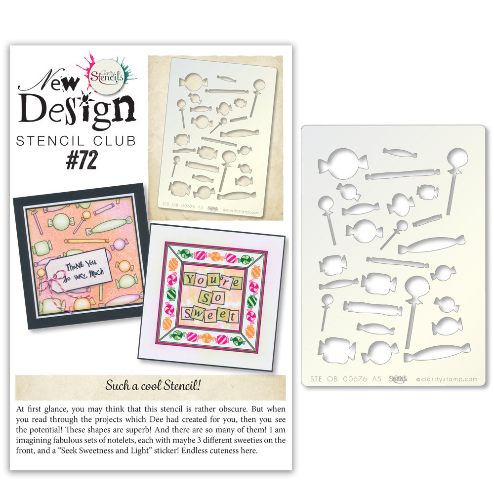 New Design Stencil Club Back Issue - 72 - Sweet Treats
