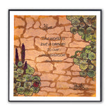 Stone Wall 7" x 7" Stencil