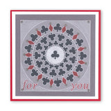 Suits of Cards A6 Square Groovi Baby Plate Set
