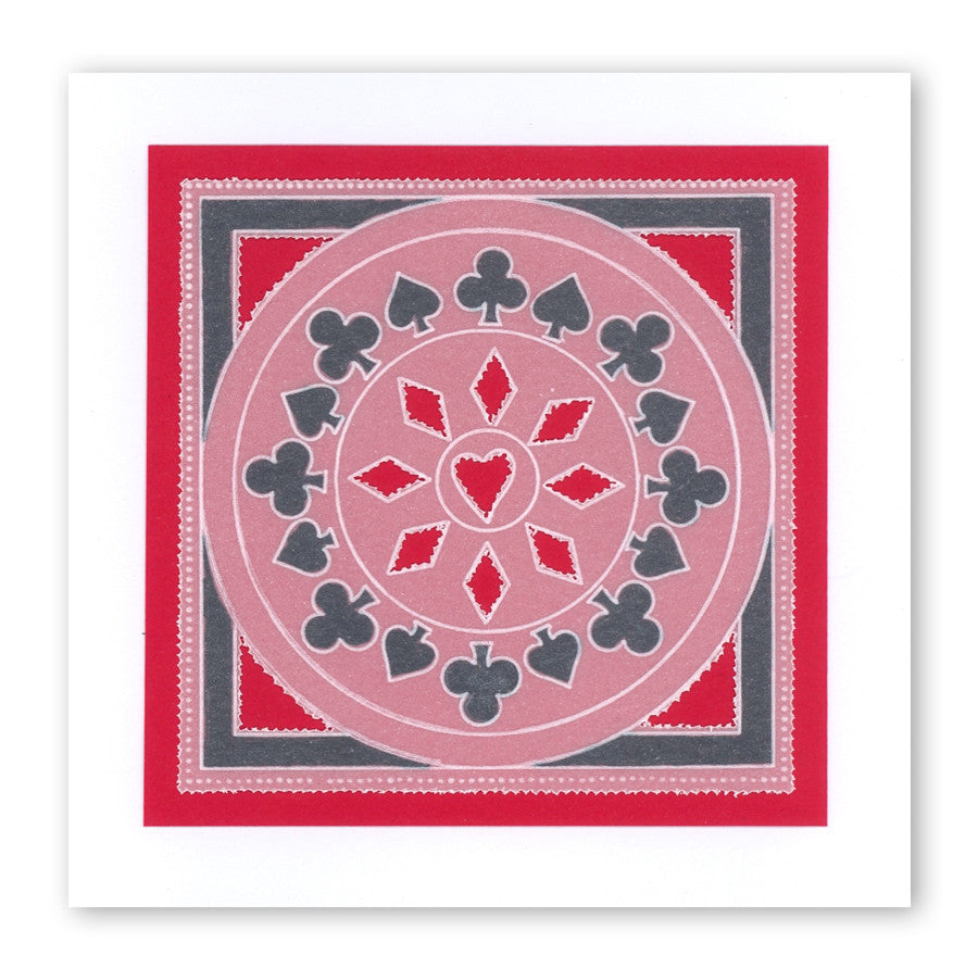 Suits of Cards A6 Square Groovi Baby Plate Set