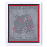 Suits of Cards A6 Square Groovi Baby Plate Set