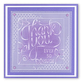 Thank You A5 Square Groovi Plate