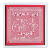 Ribbon Sentiments A5 Square Groovi Plate Set