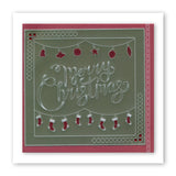 Ribbon Sentiments A5 Square Groovi Plate Set