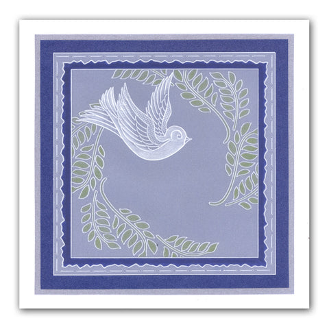 CLEARANCE Doves A5 Square Groovi Plate